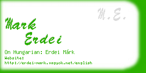 mark erdei business card