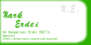 mark erdei business card